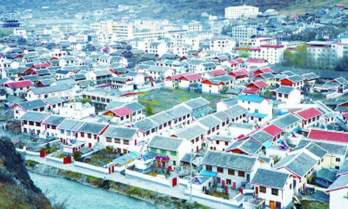 阿坝州松潘县藏区新居建设工程全面完工