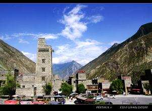 中美合拍电影故事片在理县桃坪选景