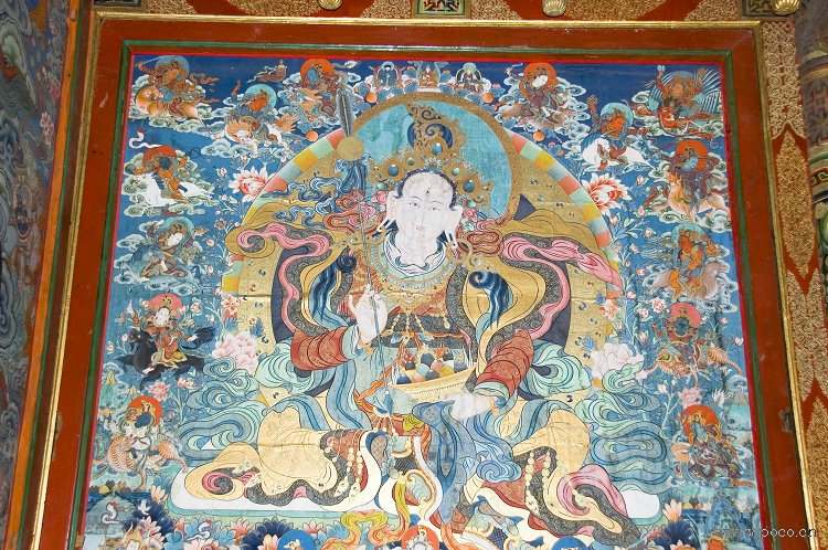 热贡艺术的经典：年都乎寺清代壁画