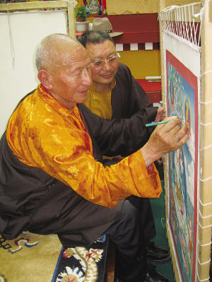 “世界藏艺工匠之乡”走出的唐卡大师