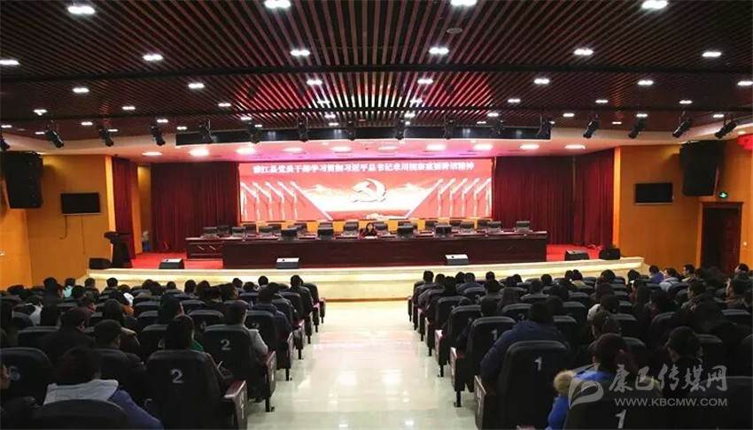 雅江县认真传达学习讲话精神