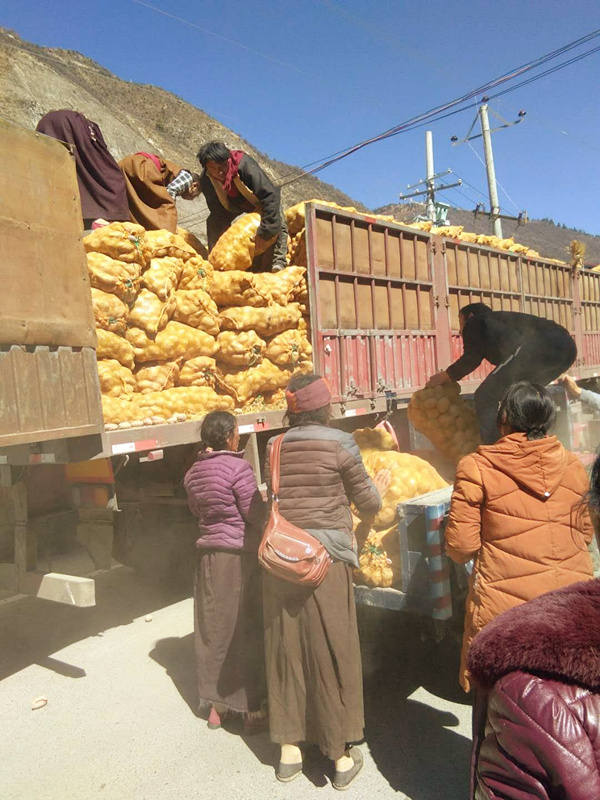 新龙县雄龙西乡带领贫困户从春耕备耕奔小康