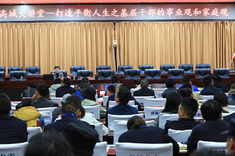 四川电大教授为理塘基层干部开展心理健康培训