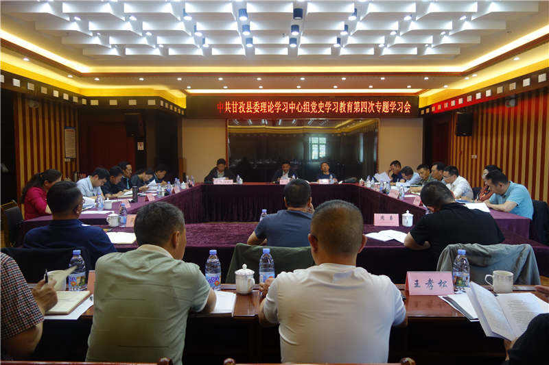 甘孜县召开县委理论学习中心组党史学习教育专题学习会