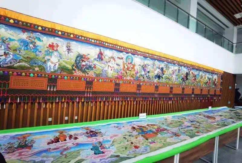贵南藏绣《岭国三十员大将》入围中国民间文艺山花奖