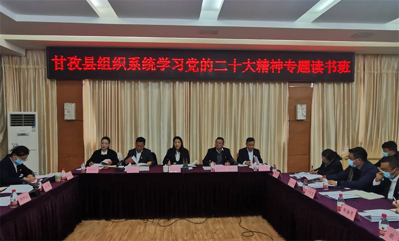 甘孜县组织系统掀起学习党的二十大精神热潮