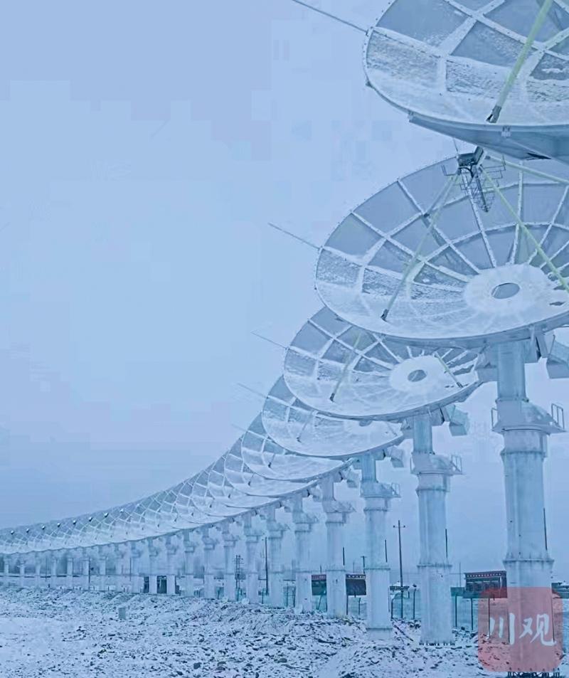 壮观 ！国之重器——子午工程二期亚丁站春雪后披银装