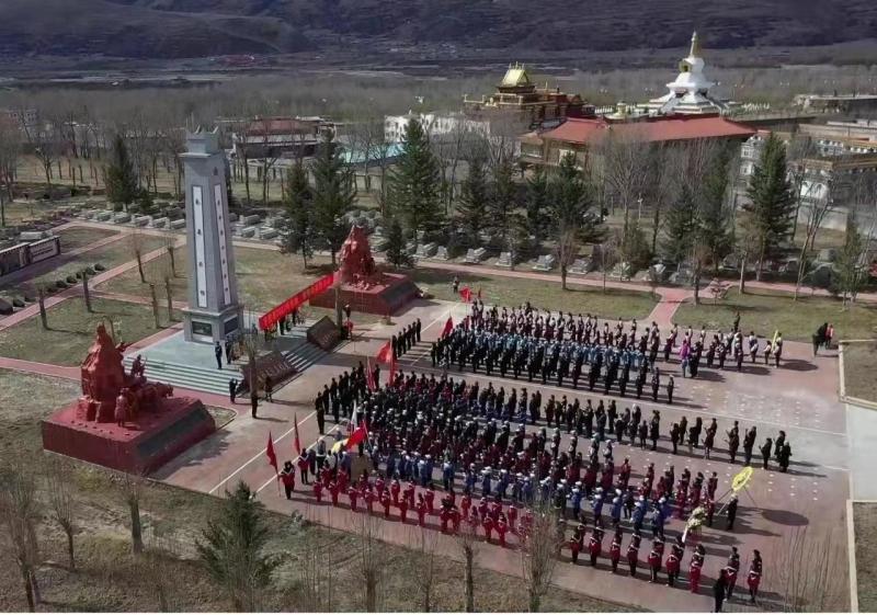 甘孜县：举行2023年崇尚•清明祭奠英烈活动