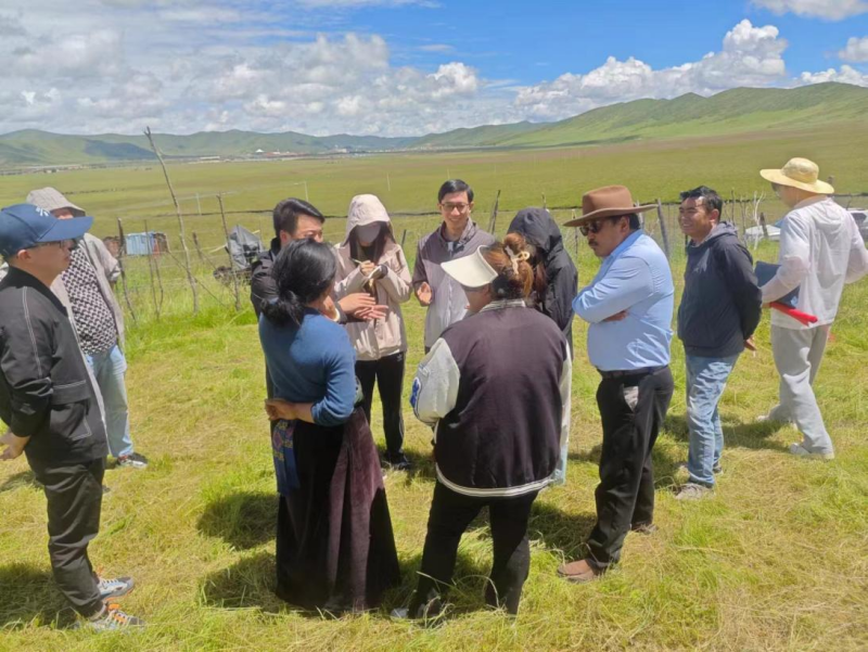 国家肉牛牦牛体系岗位专家兰道亮及团队在阿坝州多县开展草牧业转型升级调研